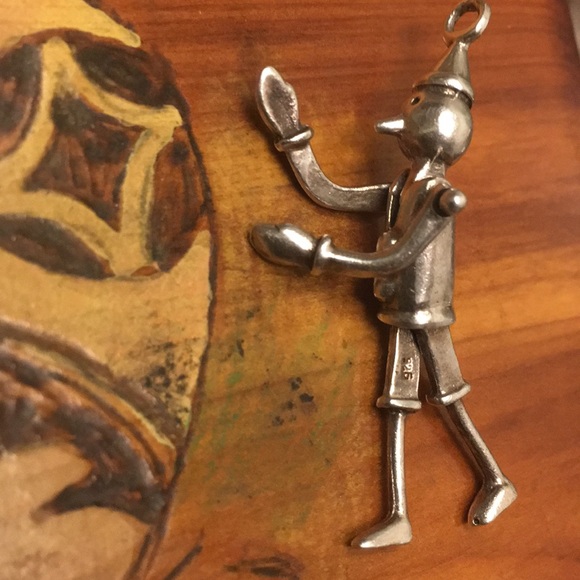 RARE! Sterling silver Pinocchio movable charm - Picture 4 of 5